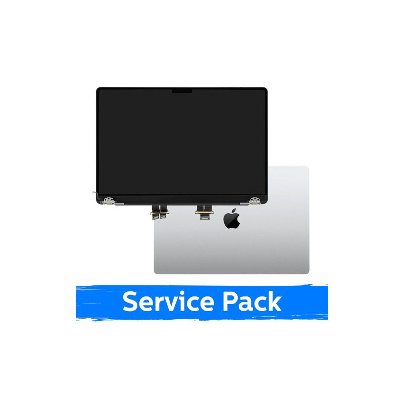 Ekranas skirtas (Pilnas su korpusu) MacBook Pro M3 Pro 14 (A2992) 2023 / Silver / (Service Pack)