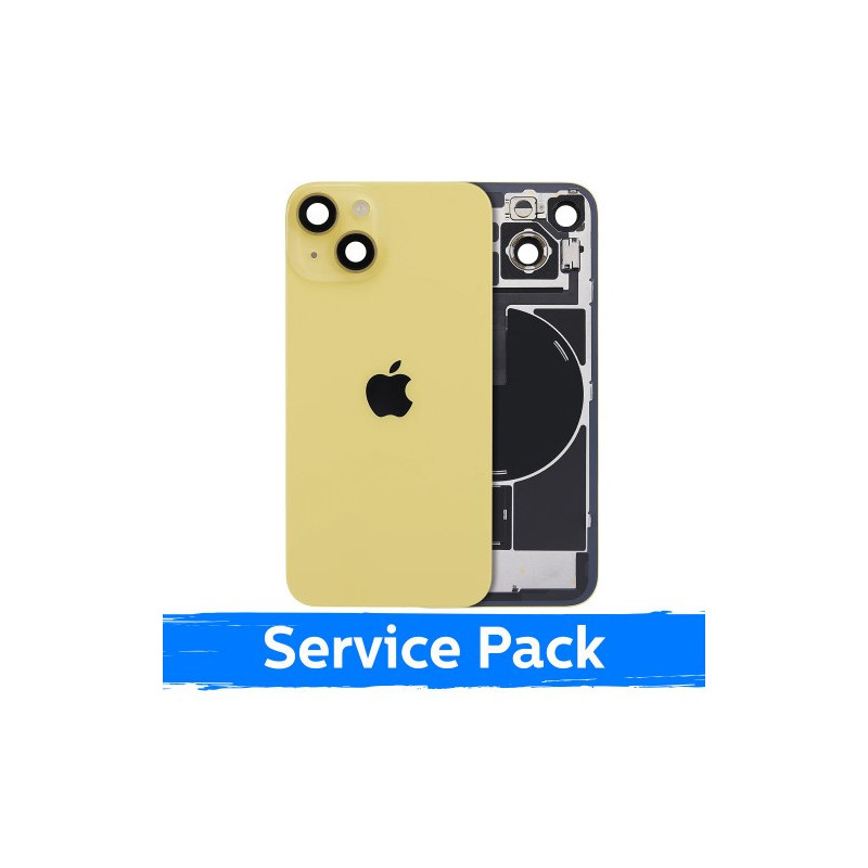 Galinis dangtelis skirtas Apple iPhone 14 / Yellow / (Service Pack)