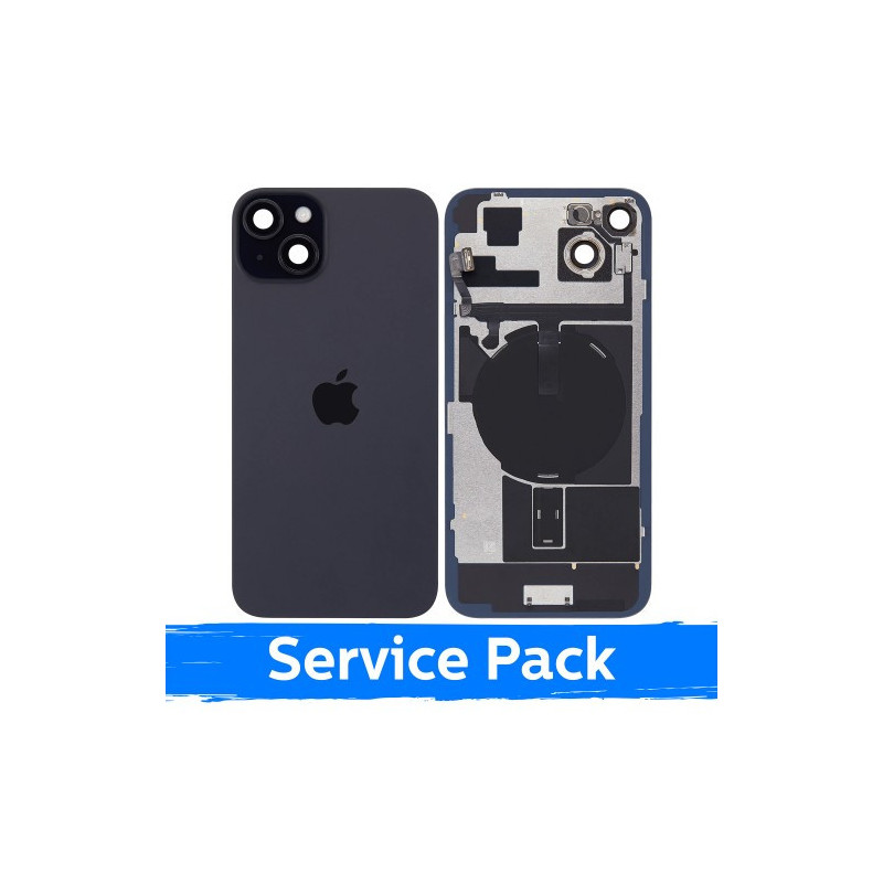 Galinis dangtelis skirtas Apple iPhone 15 Plus / Black / (Service Pack)