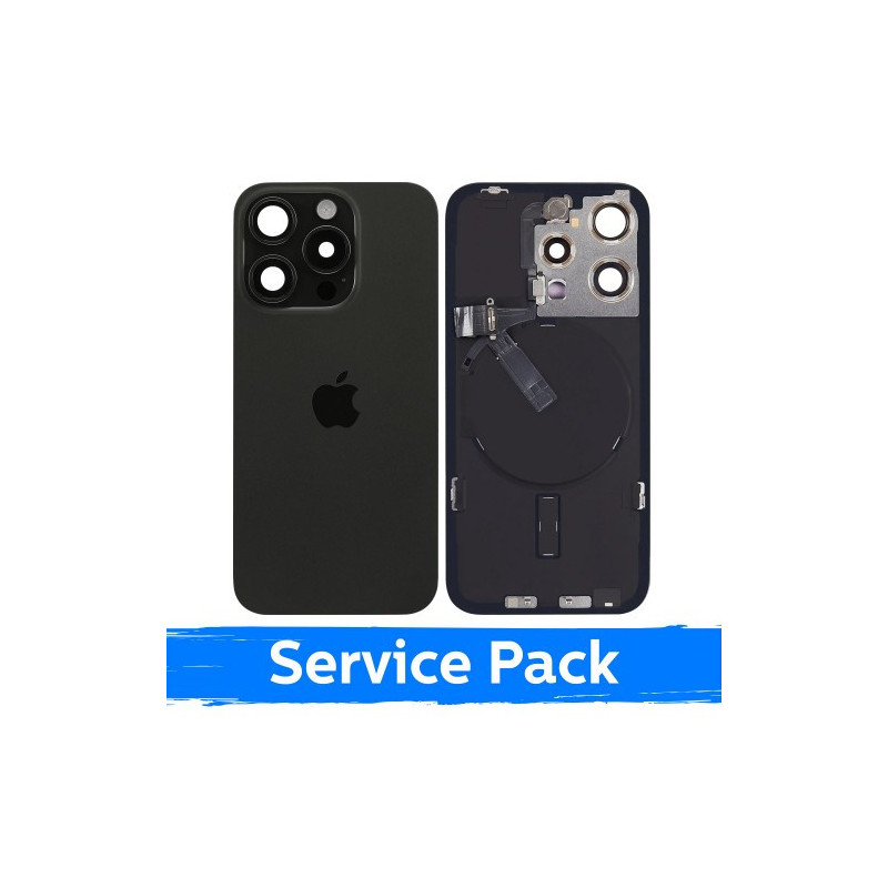 Galinis dangtelis skirtas Apple iPhone 15 Pro / Black Titanium / (Service Pack)