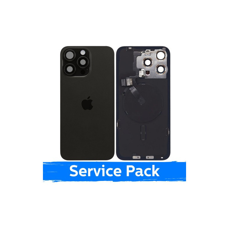 Galinis dangtelis skirtas Apple iPhone 15 Pro Max / Black Titanium / (Service Pack)