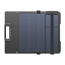 Sulankstomas saulės energijos modulis - EcoFlow 110W Bifacial Saulės Plokštė Su Reguliuojamu Stovu - Juoda