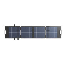 Sulankstomas saulės energijos modulis - EcoFlow 110W Bifacial Saulės Plokštė Su Reguliuojamu Stovu - Juoda