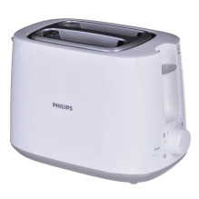 Skrudintuvas - Philips Daily Collection HD2582 / 00 2 Riekelių 830W Aukštas Pakėlimas Atšildymas Baltas