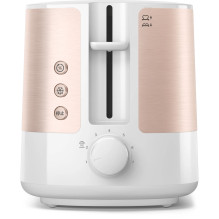 Tosteris - Philips Viva Collection HD2638 / 11 2-riekelių 950W Atšildymo Funkcija Rožinė Auksinė, Balta