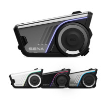 Bluetooth Motociklo Interkomas - Sena 60S, 8000m Diapazonas, 24 Vartotojai, IPX7 Atsparus Vandeniui, Juoda