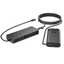 Kompiuterio Priedas - HP Universal USB-C Multiport Hub Su 65W Maitinimo Adapteriu, 2x USB-A, HDMI, RJ-45, Juodas