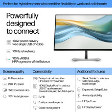 Monitorius - HP 524pu Serija 5 Pro FHD 23.8" 1920x1080 100Hz USB-C Juodas