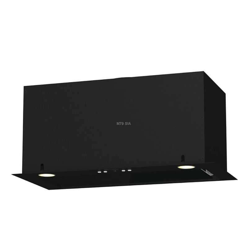 Hisense 650 m / h platums 60 cm melna - Iebuvejams tvaika nosucejs