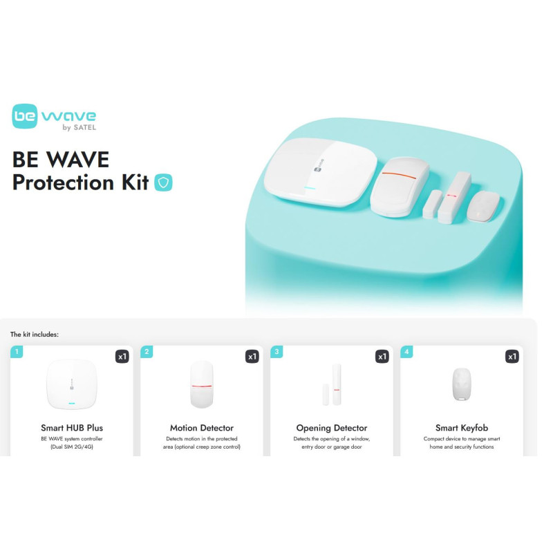 CONTROL PANEL WRL / BEWAVE PROTECTION KIT SATEL BEWAVE PROTECTION KIT (5905033339132)