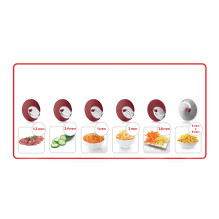 Virtuvės Prietaisas - Philips Viva Collection SaladMaker HR1388 / 80, 200 W, 6 Diskai, Juoda / Balta