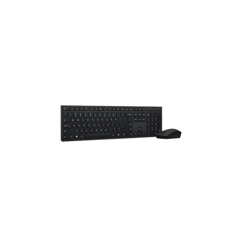 Lenovo Professional Keyboard and Mouse Combo Wireless US Euro Bluetooth Black 2.4 GHz