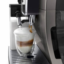 Kavos Aparatas - DELONGHI Dinamica Plus ECAM380.95.TB, 1.8L Vandens Talpa, Pilka