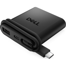 USB-C Hub - Dell Pro 4-in-1 USB-C Kelioninis Hub DA225, USB-C, HDMI, Kompaktiškas Dizainas, Juoda