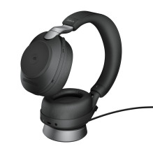 Belaidės Ausinės - Jabra Evolve2 85 MS + Įkrovimo Stotelė + Link 380c, Bluetooth, 37 Valandų Baterijos Gyvavimo Trukmė, 