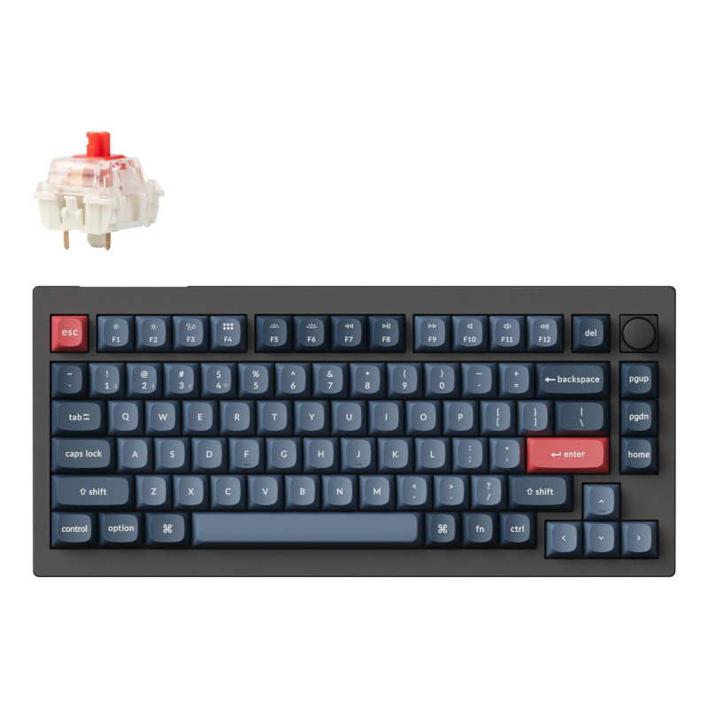 Klaviatūra - Keychron V1 Max Belaidė RGB Klaviatūra, Juoda