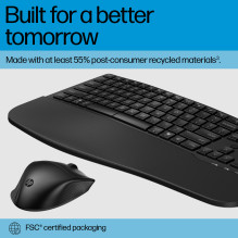 Klaviatūra ir Pelė - HP 685 Comfort Dual-Mode Rinkinys, Atsparus Išsiliejimams, Juodas