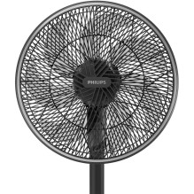 Namų ir virtuvės prietaisai - Philips Pedestal Fan 3000 Series CX3550 / 01, 2562 m3 / h oro srautas, tylus 19 dB, juodas
