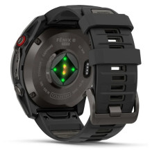 Garmin fēnix 8 Pro 3.56 cm (1.4") AMOLED 51 mm Digital 454 x 454 pixels Touchscreen Black, Grey, Titanium Wi-Fi GPS