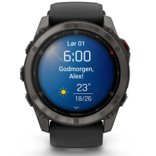 Garmin fēnix 8 Pro 3.56 cm (1.4") AMOLED 51 mm Digital 454 x 454 pixels Touchscreen Black, Grey, Titanium Wi-Fi GPS
