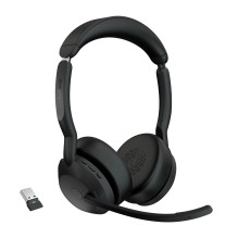 Ausinės - Jabra Evolve2 55 UC Stereo, Bluetooth, USB, ANC - Juoda