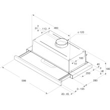 Gartraukis - WHIRLPOOL AKR 750 G 304 m³ / h Įmontuojamas Teleskopinis Juodas