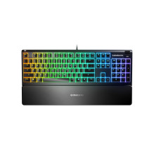 Klaviatūra - SteelSeries Apex 3 RGB, 10-Zonų RGB Apšvietimas, IP32 Vandeniui Atspari, Juoda Klaviatūra - SteelSeries Apex 3 RGB, 10-Zonų RGB Apšvietimas, IP32 Vandeniui Atspari, Juoda