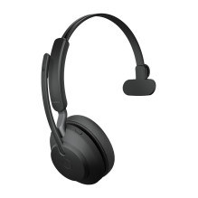 Belaidės ausinės - Jabra Evolve2 65 Mono UC, Bluetooth, 37 val. Veikimas, Juoda