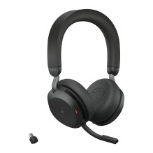 Ausinės - JABRA Evolve2 75 Ausinės, Bluetooth, 36 Valandų Baterijos Gyvavimo Trukmė, Juoda