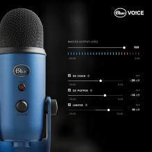 Mikrofonas - Logitech Yeti USB Studijinis Mikrofonas, Mėlynas