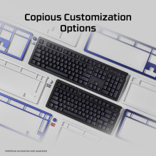 Klaviatūra - HyperX Alloy Rise, Keičiamos Viršutinės Plokštės, Individualizuojama Estetika, Juoda