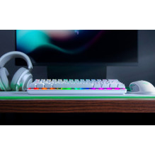 Klaviatūra - Razer Huntsman Mini 60% Žaidimų Klaviatūra, Optiniai Jungikliai, PBT Klavišai, Balta Klaviatūra - Razer Huntsman Mini 60% Žaidimų Klaviatūra, Optiniai Jungikliai, PBT Klavišai, Balta