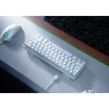 Klaviatūra - Razer Huntsman Mini 60% Žaidimų Klaviatūra, Optiniai Jungikliai, PBT Klavišai, Balta Klaviatūra - Razer Huntsman Mini 60% Žaidimų Klaviatūra, Optiniai Jungikliai, PBT Klavišai, Balta