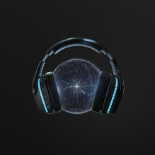 Garso Įranga - Logitech G935 Belaidis Žaidimų Ausinės 12H Baterijos Gyvenimas 2.4 GHz Juoda