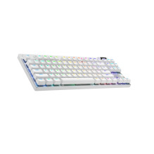 Klaviatūra - Logitech G Pro X TKL Bevielė Žaidimų Klaviatūra, 50 Valandų Baterijos Gyvavimo Trukmė, Balta