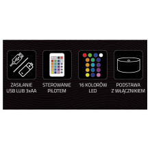 Manta SNL64RGB LED lamp Light decoration Car 3D RGB Manta SNL64RGB LED lamp Light decoration Car 3D RGB
