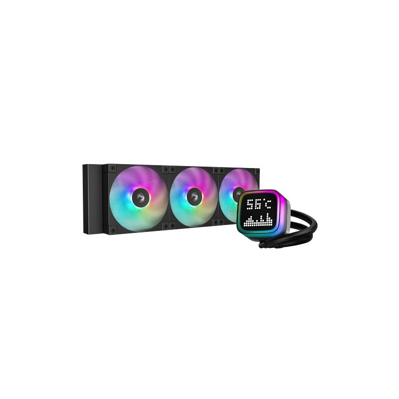 Procesoriaus aušintuvas - DeepCool R-LP360 All-in-one skystas aušintuvas 12 cm Juodas