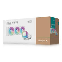 Procesoriaus aušintuvas - DeepCool LE360 WH V2 12 cm AIO skystas aušintuvas baltas