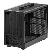 Computer Case - DEEPCOOL CH160 PLUS SFF Micro ATX Mini-ITX Tempered Glass Black