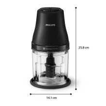 Philips HR1501 / 00 electric food chopper 1 L 450 W Black