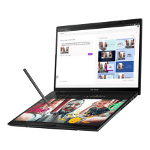 ASUS Zenbook Duo UX8406CA-QL121W Ultra 7 255H 2x14.0" OLED FHD lietimui jautrus ekranas, 60Hz, 400 nitų, 32GB LPDDR
