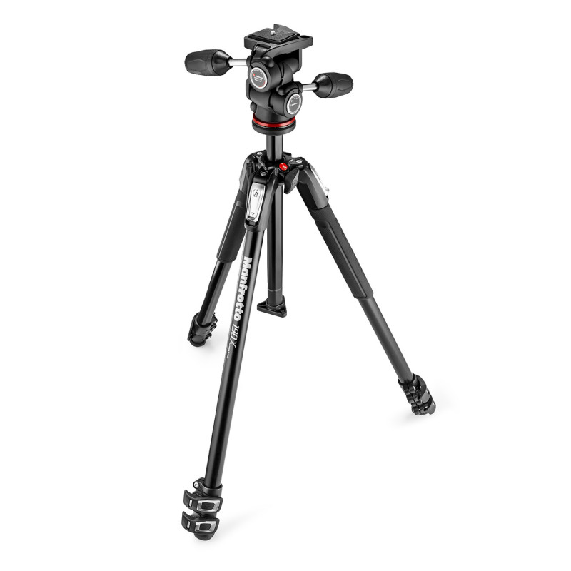Tripod - Manfrotto MT190X3 MH804-3W 3-section legs, adjustable head