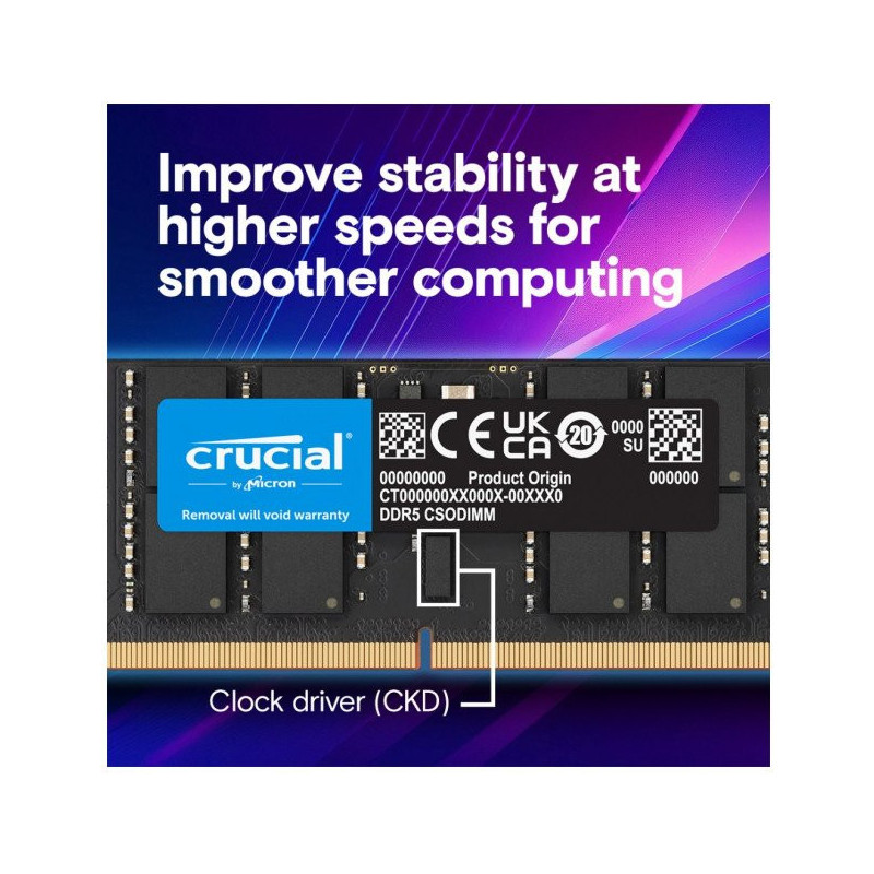 Notebook memory DDR5 CSODIMM 32GB (1*32GB) / 6400 CL52