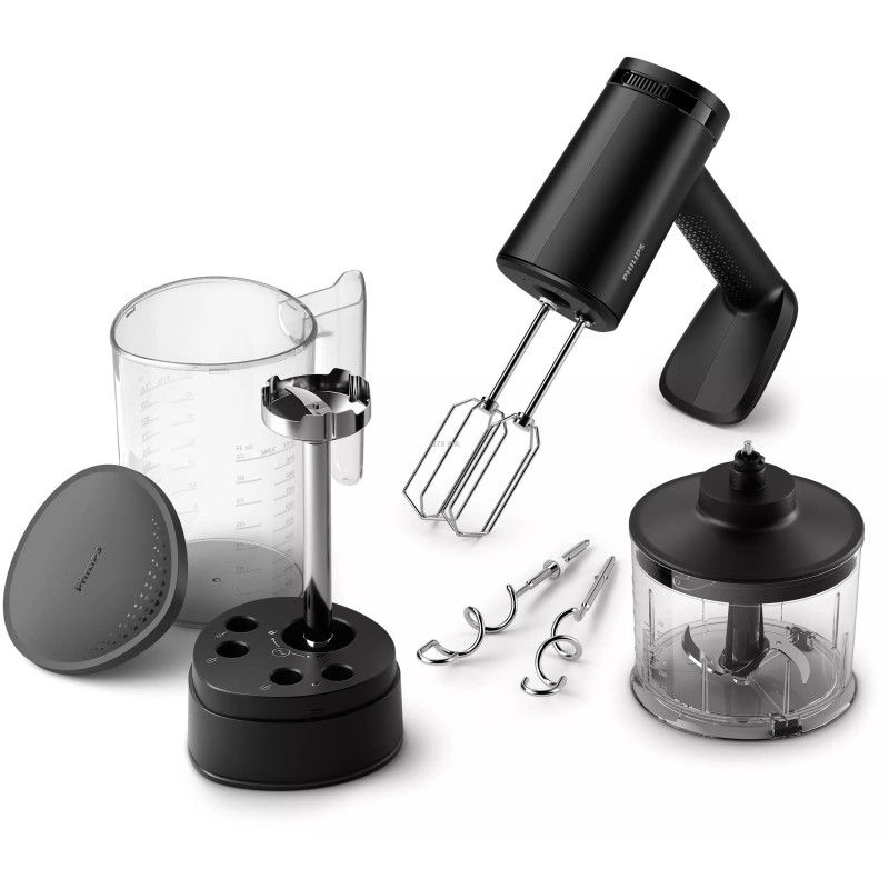 Philips Series 5000 hand mixer HR3781 / 20 3-in-1 5 Speed Settings 500W Black