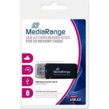 MediaRange USB 3.0 Speicherkartenleser-Stick schwarz