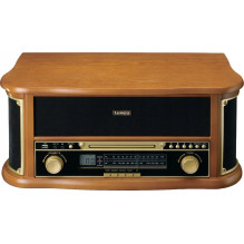 Lenco TCD-2551WD audio turntable Belt-drive audio turntable Wood Automatic 8711902082903