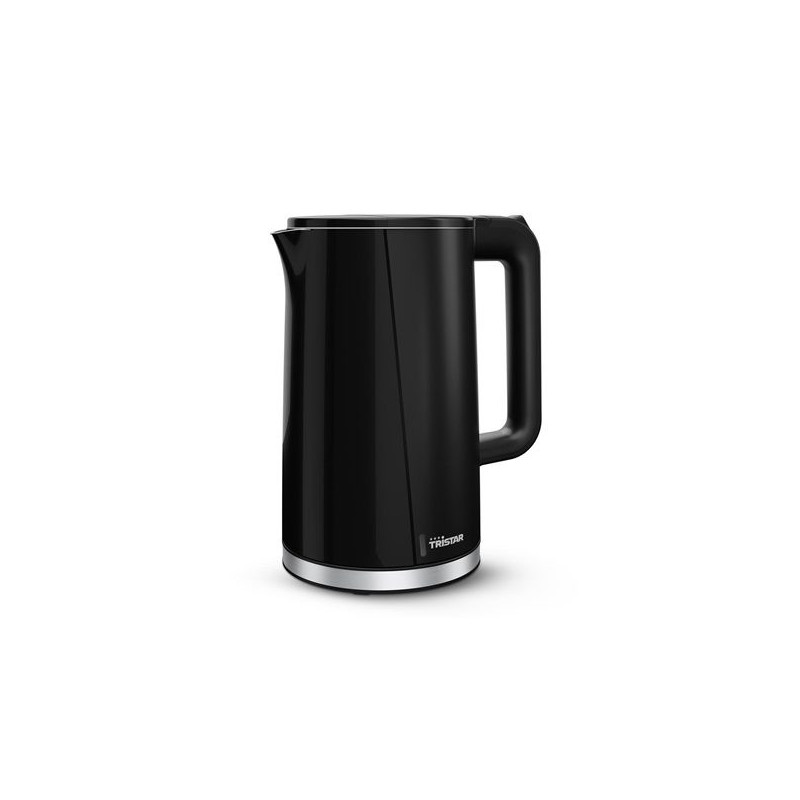 Tristar Double Walled Kettle WK-3407 Electric 2200 W 1.7 L Plastic 360 degrees rotational base Black