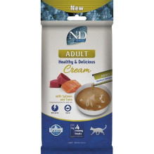 FARMINA N&D Ocean Cat Cream with Salmon & Tuna adult box - cat treat for adult cats - 4x15g FARMINA N&D Ocean Cat Cream with Salmon & Tuna adult box - cat treat for adult cats - 4x15g