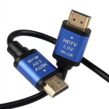 Cable HDMI 2.0 Blue Star 4K 120Hz - High Speed, HDR, ARC, Ethernet, AWM, 18Gbps 3 m black Cable HDMI 2.0 Blue Star 4K 120Hz - High Speed, HDR, ARC, Ethernet, AWM, 18Gbps 3 m black