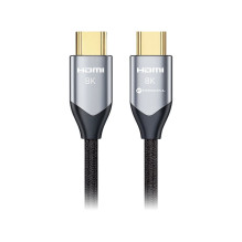 Cable HDMI 2.1 Forcell Cafule 8K 60Hz / 4K 120Hz - Ultra High Speed, HDR, eARC, VRR, 48Gbps 2 m black Cable HDMI 2.1 Forcell Cafule 8K 60Hz / 4K 120Hz - Ultra High Speed, HDR, eARC, VRR, 48Gbps 2 m black